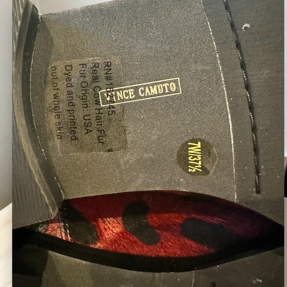 Leopard Print Chelsea Boots Ankle Booties Burgundy Black Animal Print - Picture 4 of 5